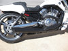 2006 Harley Screaming Eagle VROD Black Fat Cat 2-1 Exhaust Wrap Louvered Baffle 2006 Harley Screaming Eagle VROD Black Fat Cat 2-1 Exhaust Wrap Louvered Baffle