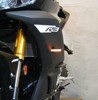 New Rage Cycles Front LED Turn Signals Black Fits 19-24 Yamaha YZF-R3