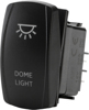 "Dome Light" Illuminated Rocker Switch - Amber Lighted SPST Rocker