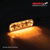 Koso Cyclone Sequential LED Turn Signals Black Pair - Sequential LED turn signals, black, pair