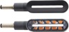 Koso Cyclone Sequential LED Turn Signals Black Pair - Sequential LED turn signals, black, pair