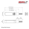 Koso Cyclone Sequential LED Turn Signals Black Pair - Sequential LED turn signals, black, pair
