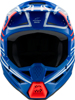 Alpinestars SM3 Youth Wurx Helmet Blue/Red YM - Youth Medium helmet in Blue/Red/White/Black