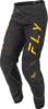 Fly Racing Kinetic Center Pants Black/Gold Men's 34 - Men's riding pants in Black/Gold, size 34