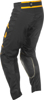 Fly Racing Kinetic Center Pants Black/Gold Men's 34 - Men's riding pants in Black/Gold, size 34