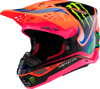 Alpinestars S-M10 Deegan Helmet LG Orange Fluo/Purple/Pink - Premium MX helmet with MIPS and carbon shell