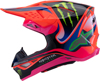 Alpinestars S-M10 Deegan Helmet LG Orange Fluo/Purple/Pink - Premium MX helmet with MIPS and carbon shell