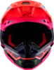 Alpinestars S-M10 Deegan Helmet LG Orange Fluo/Purple/Pink - Premium MX helmet with MIPS and carbon shell