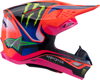Alpinestars S-M10 Deegan Helmet LG Orange Fluo/Purple/Pink - Premium MX helmet with MIPS and carbon shell