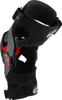 Alpinestars Supertech RK-10 Knee Brace Black/Red Large - Ultra-protective knee brace in Large Black/Red