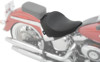 Smooth SR Leather Solo Seat Black Low 1-1/2" - For 00-17 Harley Softail Smooth SR Leather Solo Seat Black Low 1-1/2" - For 00-17 Harley Softail