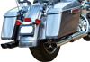 Double Down Chrome Slip-On Exhaust - 09-16 H-D FLH FLT Double Down Chrome Slip-On Exhaust - 09-16 H-D FLH FLT