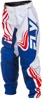 Fly Racing Youth F-16 Pants Red/White/Blue Size 24 - Durable youth riding pants in size 24