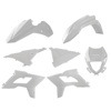 White 2021+ Restyle Bodywork Plastics Kit w/ Headlight Mask - For 13-17 Beta Full Size Enduro Models