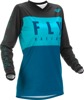 Youth F-16 Jersey Aqua & Black Youth Large