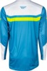 Fly Racing Rayce Bicycle Jersey Blue/White/Lime Green Medium - Performance bicycle jersey, Medium, Blue/White/Lime Green