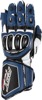 RST Tractech EVO 4 CE Gloves Blue/White/Black Small - Race leather gloves with carbon knuckle, Small, Blue/White/Black