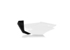 Acerbis Side Panels White/Black For Honda CRF110F 2019-2025 - Side panels for Honda CRF110F 2019-2025