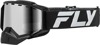 Fly Racing Zone Elite Snow Goggle Black/Silver with Silver Mirror Lens - Snow goggle with silver mirror polarized lens