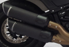Slip On Exhaust Black W/Black Tips - For 2018 H-D M8 Fatbob Slip On Exhaust Black W/Black Tips - For 2018 H-D M8 Fatbob
