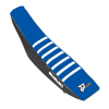 Seat Cover Black/Blue w/White Ribs - For 18-19 Suzuki RMZ450 RMZ250 Seat Cover Black/Blue w/White Ribs - For 18-19 Suzuki RMZ450 RMZ250