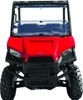 QuadBoss Windbreak Folding Windshield Clear Fits 17-21 Polaris Ranger 500