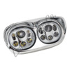 Letric Lighting Dual LED Headlight w/Halo 5.75" Chrome