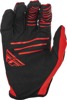 Fly Racing Windproof Gloves Black/Red Size 08 - Windproof midweight gloves Black/Red Size 08