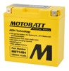 MotoBatt MBT14B4 Quadflex AGM Battery Sealed Factory Activated - Quadflex AGM battery, maintenance-free, universal fit