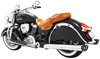 4" Racing Slip On Exhaust Chrome W/Black Tip - For 14+ Indian Touring 4" Racing Slip On Exhaust Chrome W/Black Tip - For 14+ Indian Touring
