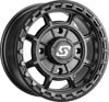 Sedona Rift Wheel 14x7 4/110 5+2 +10mm Satin Black - 14x7 ATV/UTV wheel 4/110 +10mm Black