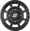 Sedona Rift Wheel 14x7 4/156 5+2 +10mm Satin Black - 14x7 4/156 5+2 offset satin black ATV/UTV wheel