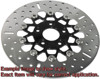 10-Button Black Carrier Floating Rear Brake Rotor 10-Button Black Carrier Floating Rear Brake Rotor