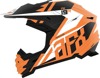 FX-19R Racing Full Face Offroad Helmet Matte Orange/White Large
