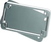 Kuryakyn License Frame & Backing Plate Set 4x7in Chrome - Chrome license frame and backing plate set 4x7in