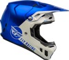 Fly Racing Formula CC Centrum Helmet Metallic Blue/Grey XS - Lightweight offroad helmet, XS, Metallic Blue/Grey