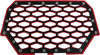 2-Panel Front Grill Black/Red - For 14-17 Polaris RZR 2-Panel Front Grill Black/Red - For 14-17 Polaris RZR