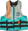 Fly Racing Neoprene Flotation Vest 2X Teal/Grey/Orange - 2X flotation vest in teal/grey/orange