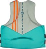 Fly Racing Neoprene Flotation Vest Teal/Grey/Orange XS - X-Small neoprene flotation vest in teal/grey/orange