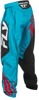 Fly Racing Youth F-16 Pants Cyan/Black/Red Size 26 - Youth MX pants in Cyan/Black/Red, Size 26