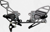 Adjustable Rearset - Black - For 04-07 Honda CBR1000RR CBR600RR