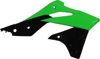 Radiator Shrouds - Green/Black - For 13-16 Kawasaki KX250F Radiator Shrouds - Green/Black - For 13-16 Kawasaki KX250F