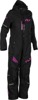 Fly Racing Women's Cobalt Shell Monosuit Black/Fuchsia 2X - Weatherproof women's monosuit in 2X-Large