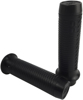 Leather Moto Grips Black/Black Ribbed - H-D Cable Throttle Applications Leather Moto Grips Black/Black Ribbed - H-D Cable Throttle Applications