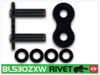 RK Chain BL530ZXW-RIVET Sealed Ring Chain Black Scale - Sealed ring chain, black, XW-Ring, for superbikes