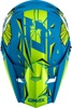 GMAX MX-46Y Unstable Youth Helmet Matte Blue/Green Medium - Offroad youth helmet, matte blue/green, size medium