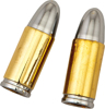 HardDrive Gold Bullet Valve Stem Caps - Pair - Gold bullet-style valve stem caps, pair