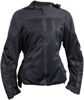 Speed and Strength Starstruck Mesh Jacket Black Womens XS - Mesh textile riding jacket for women, size XS, Black