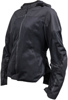 Speed and Strength Starstruck Mesh Jacket Black Womens Large - Black mesh textile jacket, womens large