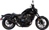High-Mount Black Stainless Steel Comp-S Slip On Exhaust - For 2021+ Honda Rebel 1100 High-Mount Black Stainless Steel Comp-S Slip On Exhaust - For 2021+ Honda Rebel 1100